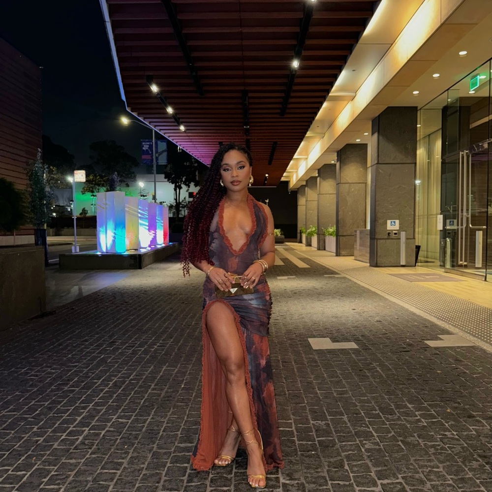 Elegant Multicolor Evening Dress